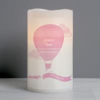Personalised Up & Away Pink Nightlight LED Candle Extra Image 2 Preview